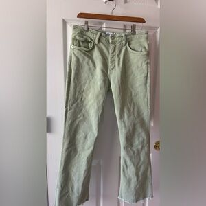 Zara Flare Jeans 
Size: 8
Color: Pistachio Green